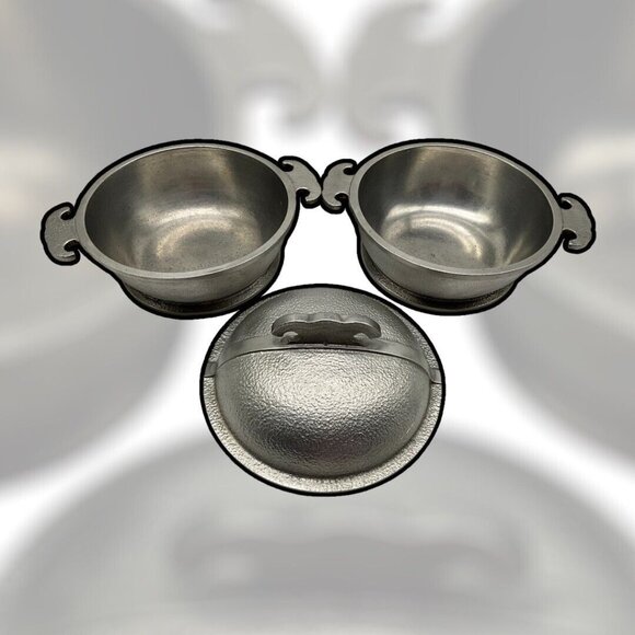 Guardian Service Hammered Aluminum Vintage 1940s Dutch Oven Cookware Set of 3 - Picture 5 of 14